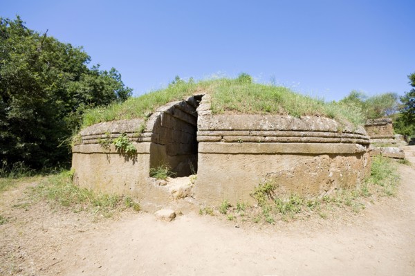 Etruscan tombs at Cerveteri, Italy. Artist: Samuel Magal