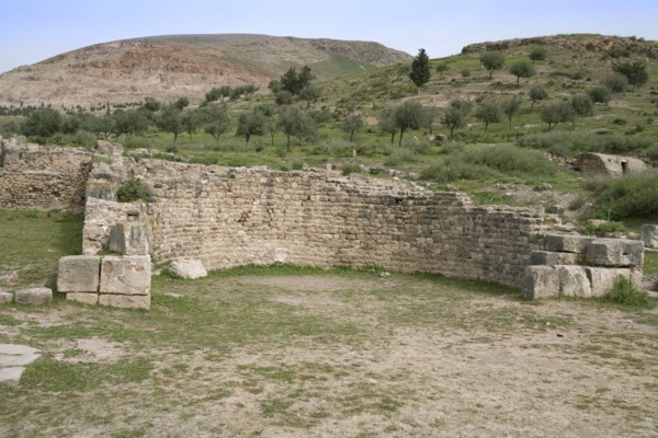 A basilica in Bulla Regia, Tunisia. Artist: Samuel Magal