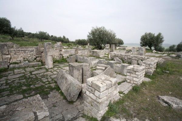 A temple in Dougga (Thugga), Tunisia. Artist: Samuel Magal