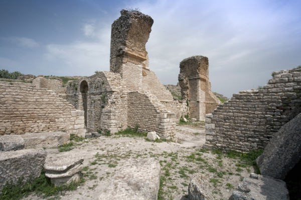 The Summer Baths at Dougga (Thugga), Tunisia. Artist: Samuel Magal