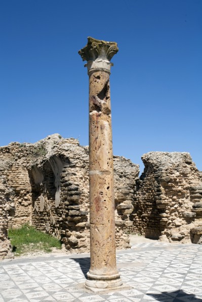 The Winter Baths at Thuburbo Majus, Tunisia. Artist: Samuel Magal