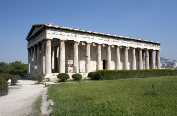 The Temple of Hephaistos in the Greek Agora in Athens, Greece. Artist: Samuel Magal