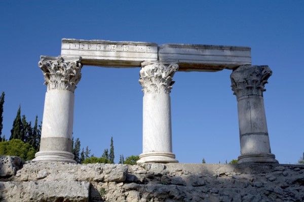 The Temple of Octavia (Temple E) at Corinth, Greece. Artist: Samuel Magal