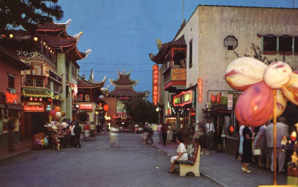 Chinatown, Los Angeles, California, USA, 1956. Artist: Unknown