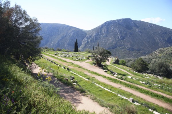 The gymnasium at Delphi, Greece. Artist: Samuel Magal