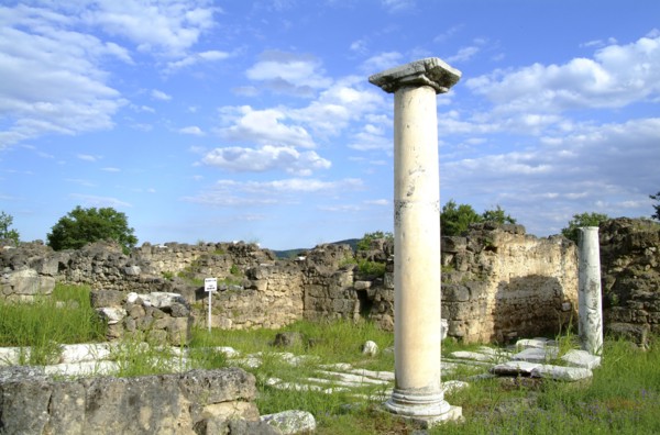 A portico in Edessa, Greece. Artist: Samuel Magal