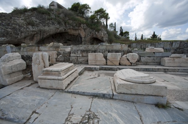 A Peisistratid enclosure in Eleusis, Greece. Artist: Samuel Magal
