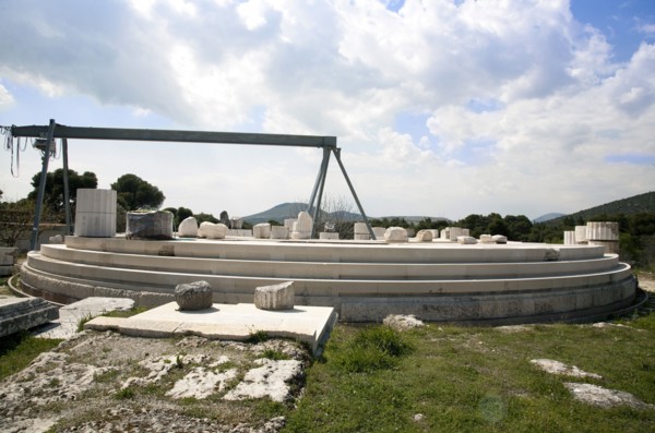 The Tholos at Epidauros, Greece. Artist: Samuel Magal