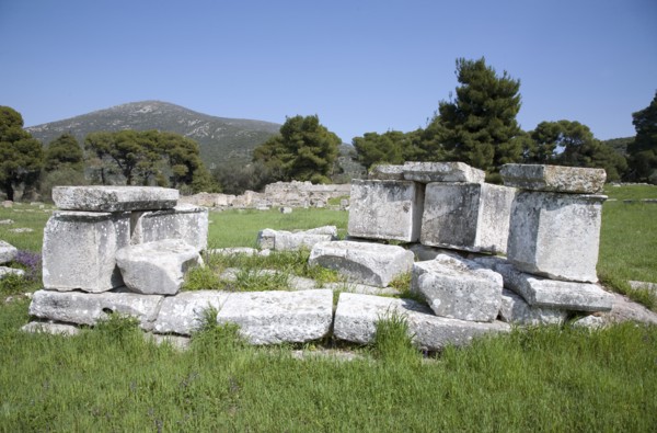 An exedra in Epidauros, Greece. Artist: Samuel Magal