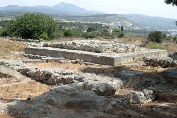 The Sanctuary of Poseidon at Isthmia, Greece. Artist: Samuel Magal