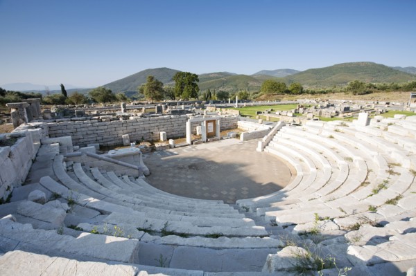 The odeon of the asclepeion at Messene, Greece. Artist: Samuel Magal