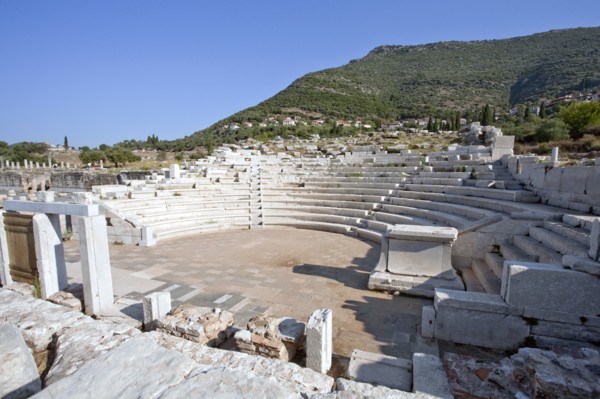 The odeon of the asclepeion at Messene, Greece. Artist: Samuel Magal