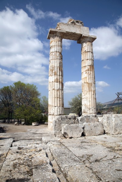 The Temple of Zeus at Nemea, Greece. Artist: Samuel Magal