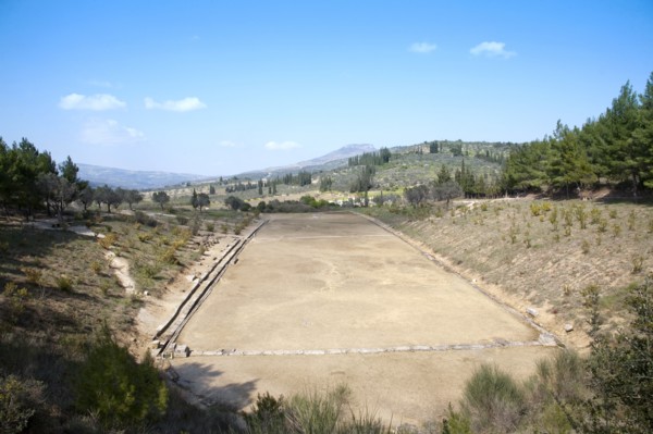The stadium at Nemea, Greece. Artist: Samuel Magal