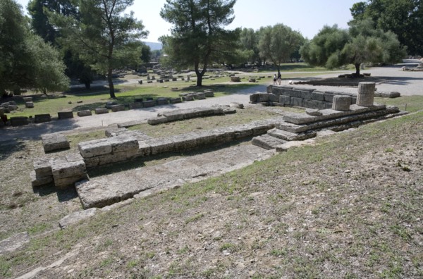 The Temple of The Mother (Metroon) at Olympia, Greece. Artist: Samuel Magal