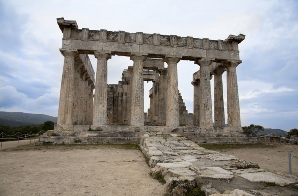 The Temple of Aphaea, Aegina, Greece. Artist: Samuel Magal