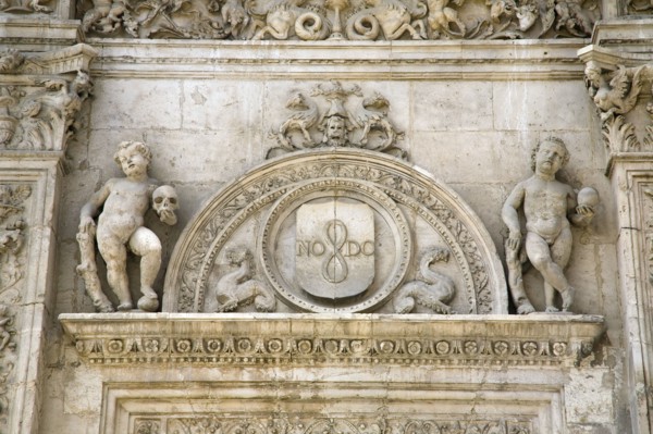 Detail of a carving, City Hall, Seville, Andalusia, Spain, 2007. Artist: Samuel Magal