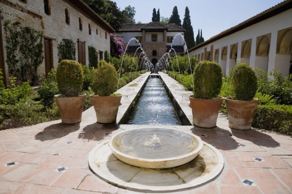 The Court of the Water Channel, the Palacio de Generalife, Alhambra, Granada, Spain, 2007. Artist: Samuel Magal