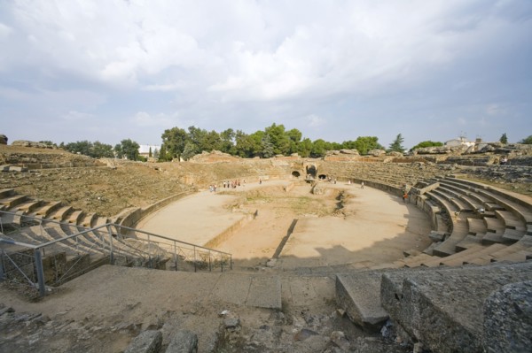 The amphitheatre at Merida, Spain, 2007. Artist: Samuel Magal