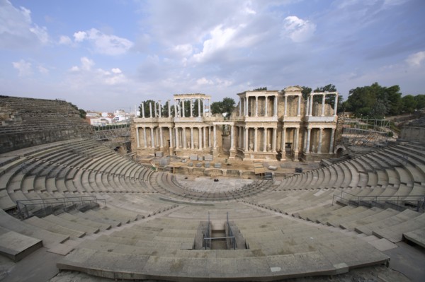 The Roman theatre in Merida, Spain, 2007. Artist: Samuel Magal