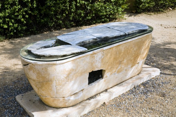 A sarcophagus in Merida, Spain, 2007. Artist: Samuel Magal