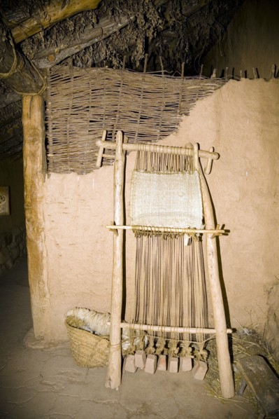 Inside a Celtiberian house in Numantia (Numancia), Spain, 2007. Artist: Samuel Magal