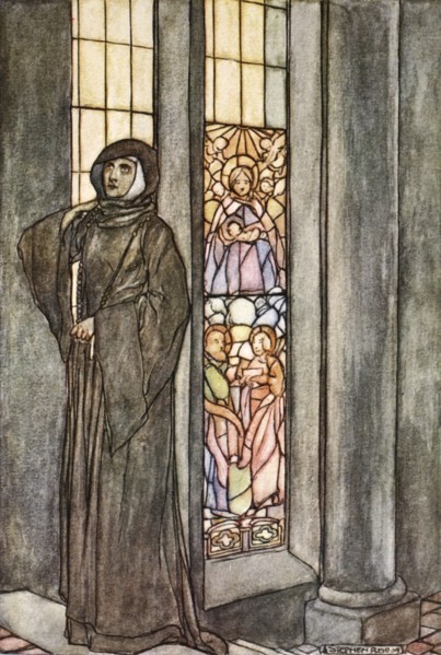 'She heard her own name called again and again', c1910.  Artist: Stephen Reid