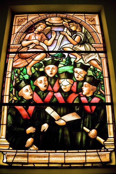 Stained glass, Toledo Cathedral, Spain, 2007. Artist: Samuel Magal