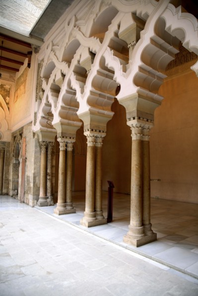 Interior view, the Aljaferia Palace, Zaragoza, Spain, 2007. Artist: Samuel Magal