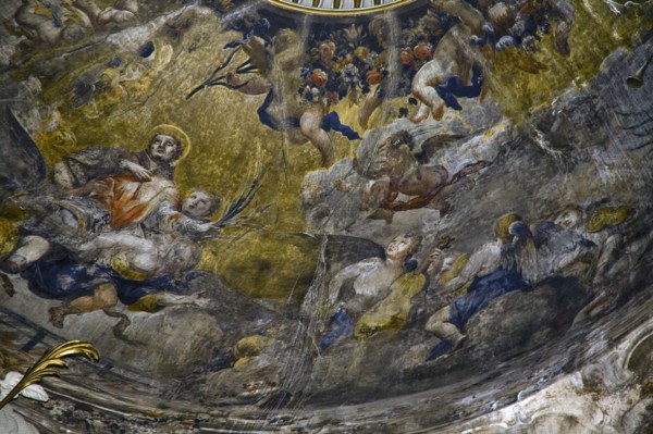 Fresco detail, Basilica of Our Lady of the Pillar, Zaragoza, Spain, 2007. Artist: Samuel Magal