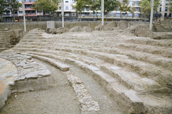 Remains of the Roman Theatre, Zaragoza, Spain, 2007. Artist: Samuel Magal