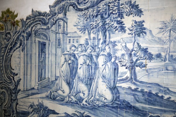 Painted ceramic tiles, Monastery of Alcobaca, Alcobaca, Portugal, 2009.  Artist: Samuel Magal
