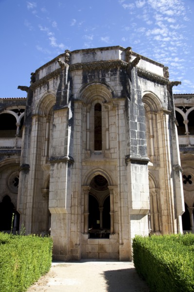 Gothic fountain hall inside the cloisters, Monastery of Alcobaca, Alcobaca, Portugal, 2009. Artist: Samuel Magal