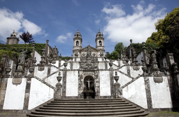 Monumental Baroque stairway, Bom Jesus do Monte Church, Braga, Portugal, 2009.  Artist: Samuel Magal