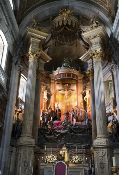 Interior, looking towards the altar, Bom Jesus do Monte Church, Braga, Portugal, 2009. Artist: Samuel Magal