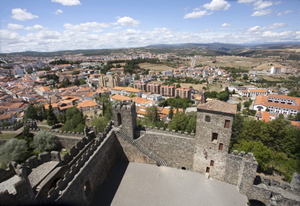View of the city from the castle, Braganca, Portugal, 2009.  Artist: Samuel Magal