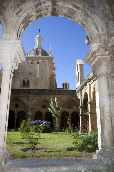 Cloister and garden, Old Cathedral of Coimbra, Portugal, 2009.  Artist: Samuel Magal