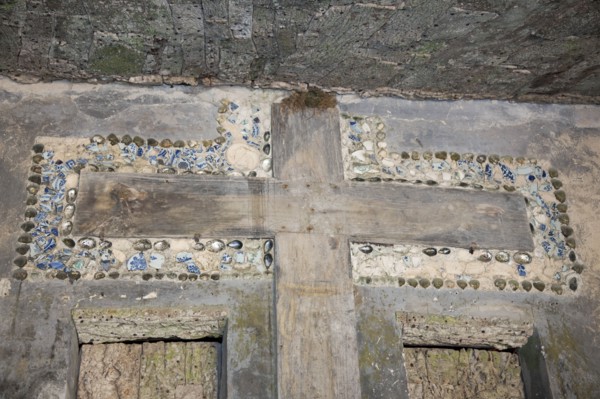A cross in Capuchos Convent, Sintra, Portugal, 2009. Artist: Samuel Magal
