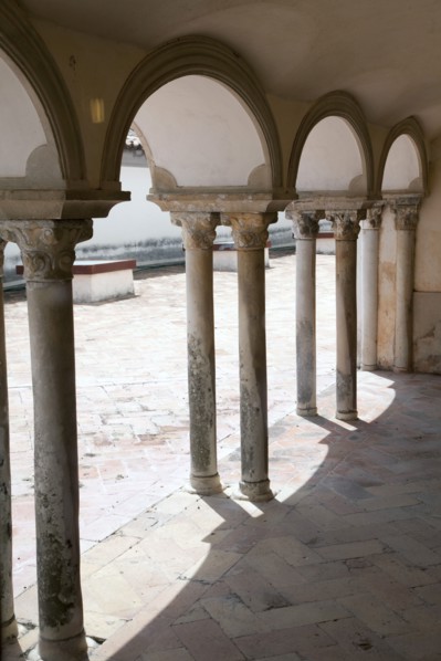A passageway with double columns, Sintra National Palace, Sintra, Portugal, 2009. Artist: Samuel Magal