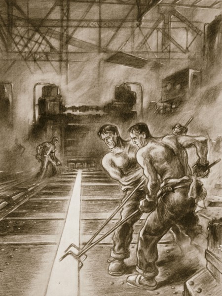 Also as soldiers of work: SA men in the front line', 1938. Artist: Unknown