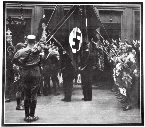 Funeral procession for Horst Wessel in the Juedenstasse, Berlin, 1930 (1938). Artist: Unknown
