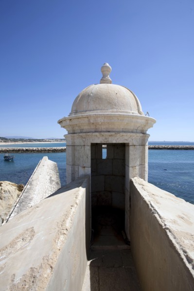 A watchtower of the Forte da Ponta da Bandeira, Lagos, Portugal, 2009. Artist: Samuel Magal