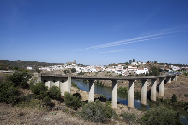 Bridge over the Guadiana River, Mertola, Portugal, 2009. Artist: Samuel Magal
