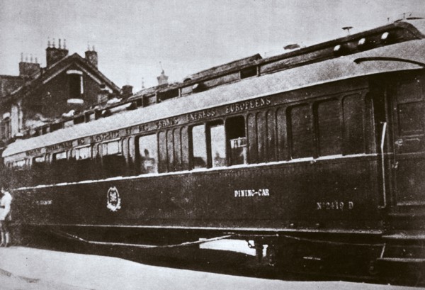 Railway carriage in which the Armistice ending World War I was signed, c1918. Artist: Unknown