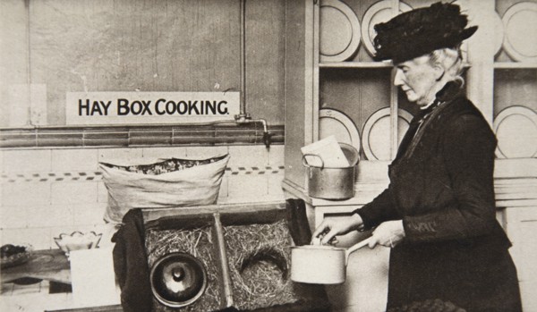Hay box cooking, World War I, c1914-c1918. Artist: S and G