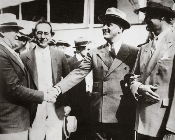 President Roosevelt, returning to Miami, Florida, USA, after a fishing trip, 13 April, 1934. Artist: Unknown