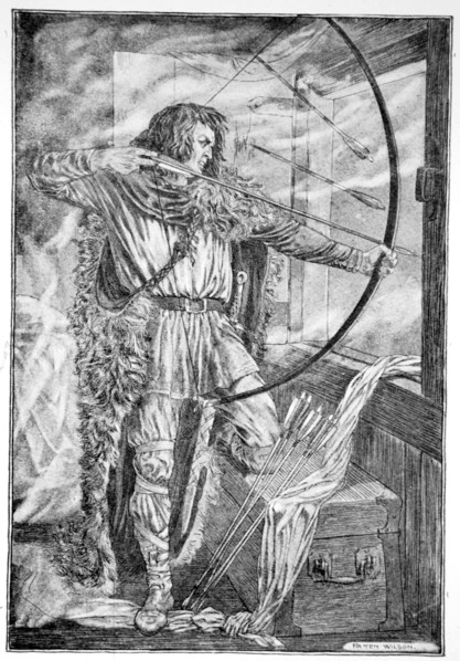 'William continued his wonderful archery', 1910. Artist: Unknown