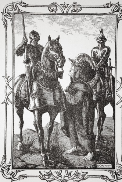 'They met with an Old Man', 1905.  Artist: Dora Curtis
