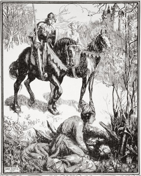 'A lady weeping bitterly', 1905.  Artist: Dora Curtis