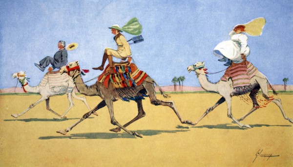 'Cup and Ball-the camel's favourite game', 1908.  Artist: Lance Thackeray